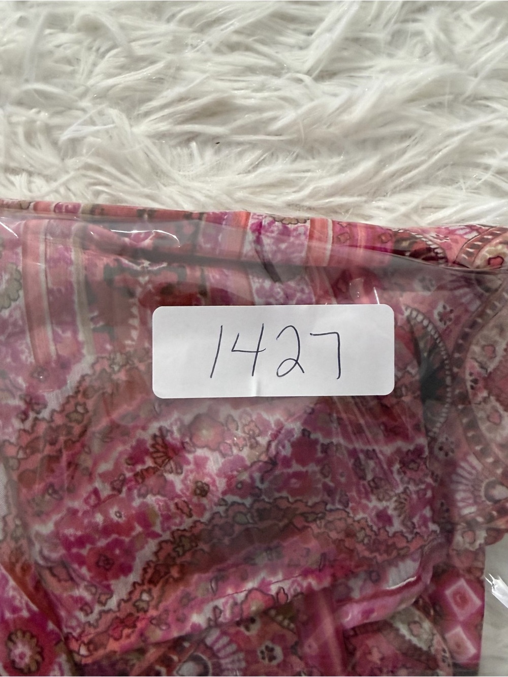 Susan Graver Womens Sheer Paisley Button Up Top Size 2X Pink Long Sleeve Office - Picture 8 of 8